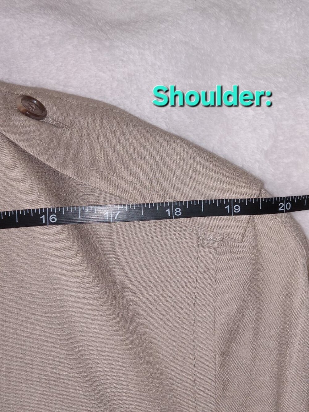 Vintage London Fog Trench Coat 40R USA Made Removable Liner Beige Long Coat - Picture 13 of 13